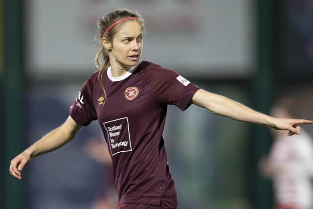 Hearts Women striker Katie Rood sustained an ACL tear during a recent league fixture with Celtic. Picture: SNS