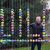 Olympic champion cyclist Sir Chris Hoy has unveiled a striking new installation at the Royal Botanic Garden in Edinburgh. Picture: Michael Gillen