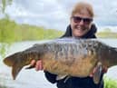 Joanne Barlow, Scotland's carp fishing team captain, with a 17lb-plus carp. Picture contributed