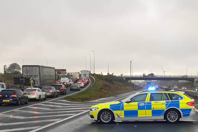The M8 was closed for several hours between Heartlands and Harthill, as emergency services dealt with a serious crash near West Lothian.