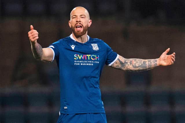 Jordon Forster is enjoying life at Dundee. Pic: SNS