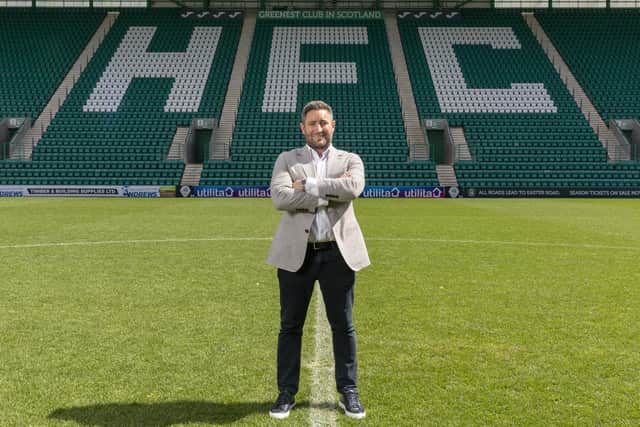 Lee Johnson is unveiled as the new Hibs manager on a four-year contratct