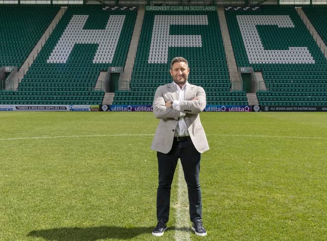 Lee Johnson is unveiled as the new Hibs manager on a four-year contratct