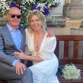 Trainspotting author Irvine Welsh has married former Taggart star Emma Currie. Photo:  Irvine Welsh Instagram.