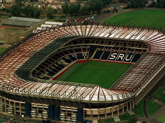 This aerial view photo of Murrayfield Stadium was taken in 2005 ahead of the Live 8 concert held there. Acts on the bill included Snow Patrol, Peter Kay, Travis, The Corrs, Bob Geldof and Annie Lennox.
