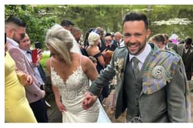 Josh Taylor ties the knot with Danielle Murphy and keeps his promise ‘not to walk down aisle with a black eye’. Photo: Josh Taylor Instagram