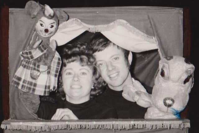 Jill and Ian Purves in the early days of Purves Puppets