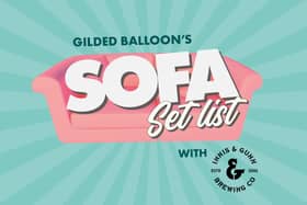 Gilded Balloon's Sofa Set List will be launched at 8pm on Friday night.