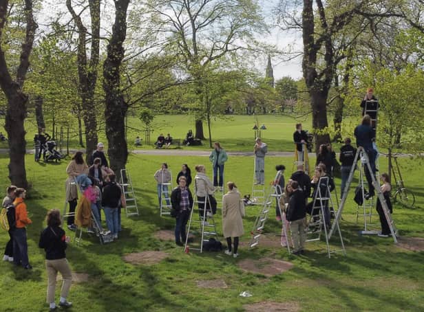 Student Daniel organised a ladder festival in The Meadows