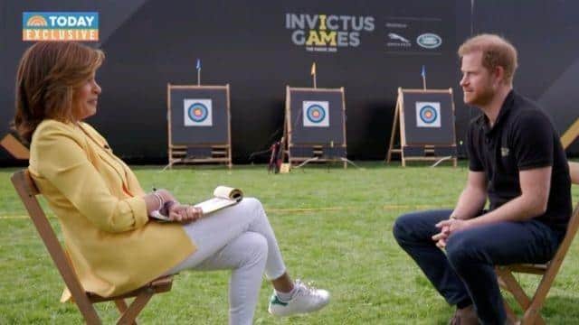 Prince Harry gave an interview to NBC's Today show from the Netherlands during the Invictus Games.