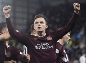 Lawrence Shankland has 14 goals for Hearts so far this season.