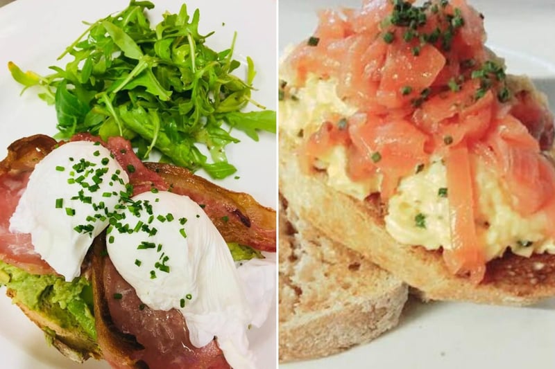 The Olive Branch in Broughton Street, New Town, has a big brunch menu. Choose from the classics house breakfast, veggie breakfast, vegan breakfast to Eggs Pacifico, and potato rosti topped with poached eggs.