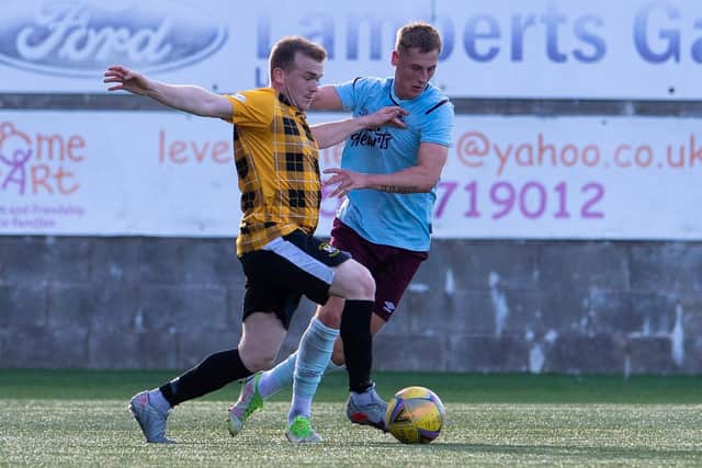 Scott McGill in action for Hearts against East Fife on Tuesday. Picture: Ross Parker / SNS