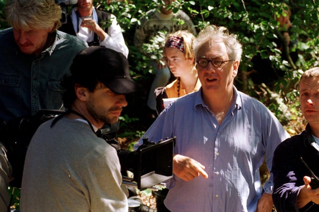 Film Director Don Boyd with camera crew on location at Gosford House, East Lothian in 1997 making "Lucia", based on Sir Walter Scott's the Bride of Lammermoor.