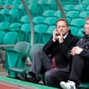 Former Hearts owner Vladimir Romanov with Eduard Malofeev. Picture: SNS