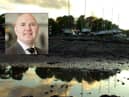 Neale Hanvey has expressed his anger that the MoD has delayed cleaning up the radioactive pollution at Dalgety Bay.