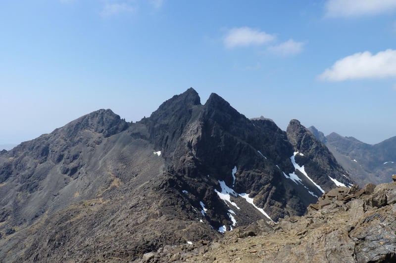 Another huge challenge on Syke's Cuillin Ridge, Sgurr Alasdair is the highest peak on the Black Cuillin and requires some potentially perilous scrambling to reach the summit.