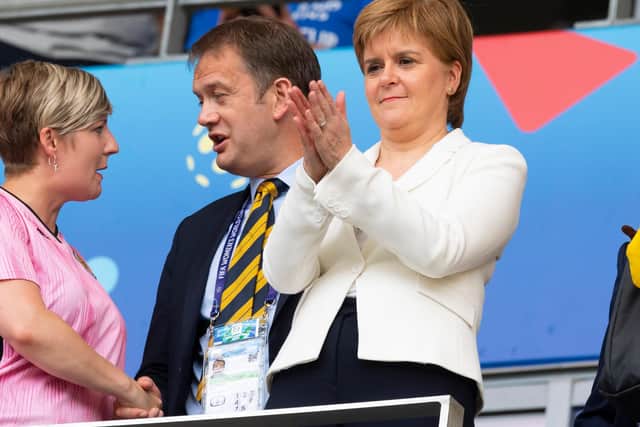 Scotland First Minister Nicola Sturgeon announced an assessment on live outdoor events will likely take place on 23 July. Picture: SNS