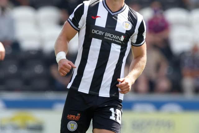 PAISLEY, SCOTLAND - JULY 25: Curtis Main in action for St Mirren during a Premier Sports Cup tie between St Mirren and Partick Thistle at the SMISA Stadium on July 25, 2021, in Paisley, Scotland (Photo by Craig Williamson / SNS Group)