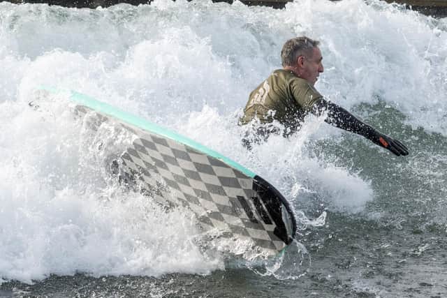 Scottish Lib Dem leader Alex Cole-Hamilton making a splash