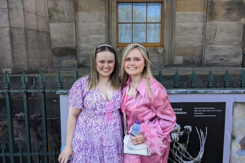 These Harry Styles fans were all smiles as they prepared to see their idol at BT Murrayfield Stadium on Friday evening.