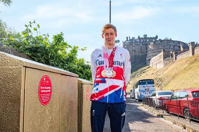 Athlete from Edinburgh,Stephen Clegg, won one silver and two bronze medals in swimming.