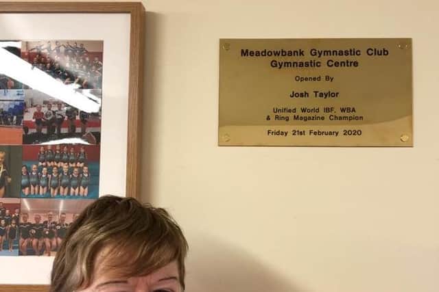 Josh Taylor opened the new Meadowbank Gymnastics Club gym