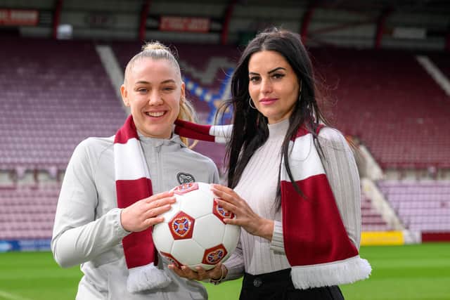Manager Eva Olid (right) signed Georgia Timms (left) last summer. Credit: Malcolm Mackenzie