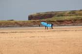 Dunbar's Belhaven Beach is a popular destination for surfers. Pic: contributed