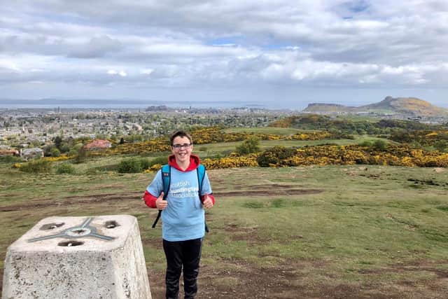 Struan completed the hike in an impressive five hours.