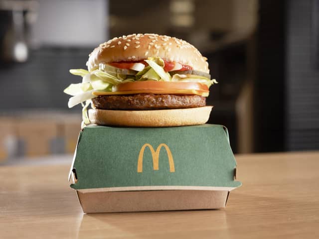 What is McDonald's McPlant burger and when will the vegan burger arrive in Edinburgh restaurants? (Image credit: McDonalds/PA Wire)