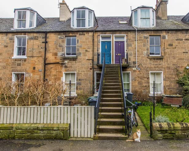 The distinctive rows of houses which make up the Stockbridge Colonies in Edinburgh (Picture: Katielee Arrowsmith/SWNS)