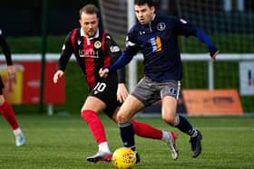Danny Handling, left, decided to stay at Edinburgh City despite interest from other clubs.