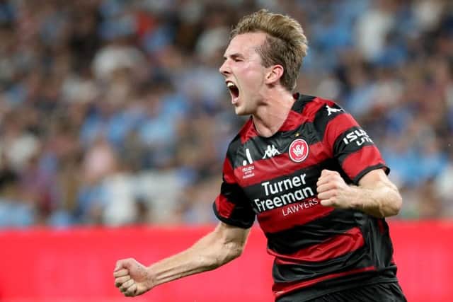 Calem Nieuwenhof of Western Sydney Wanderers is reportedly on the verge of a move to Hearts. Picture: Getty