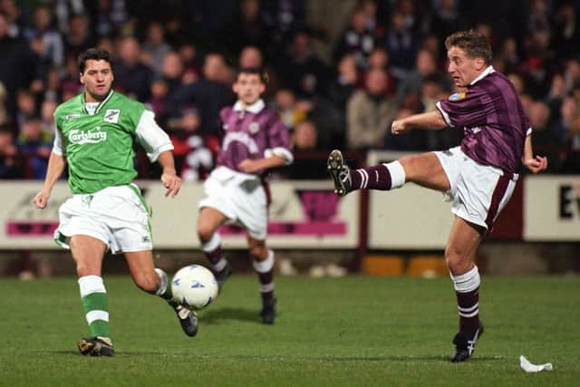 John Robertson was known as the Hammer of Hibs for the 27 goals he struck in Edinburgh derbies over his time at Hearts. Picture: SNS