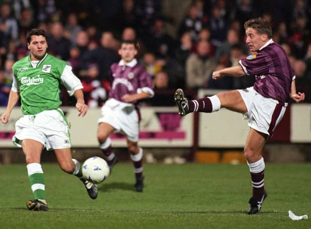 John Robertson was known as the Hammer of Hibs for the 27 goals he struck in Edinburgh derbies over his time at Hearts. Picture: SNS