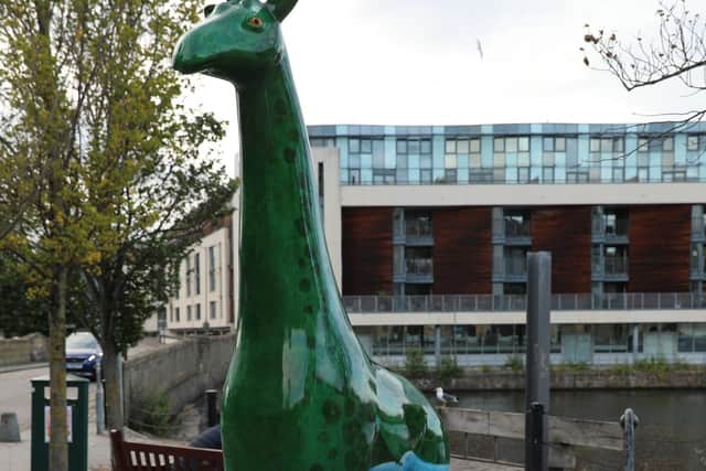 Nessy can be spotted near the Sandport Place Bridge.