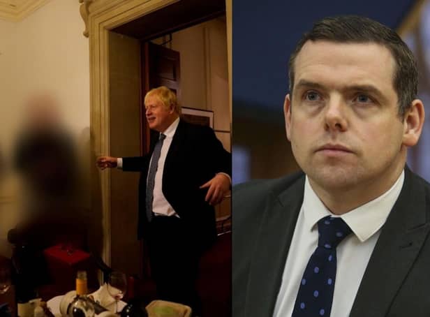 Scottish Conservative leader Douglas Ross has spoken after Sue Gray's report into Downing Street parties.