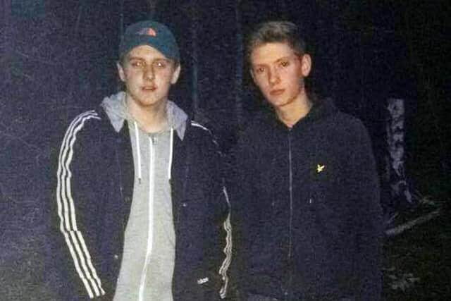 Killed in crash: Troi Lawton and Connor Elgey