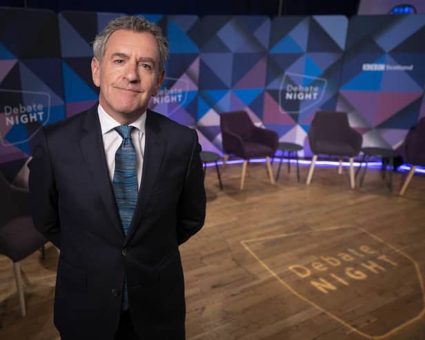 BBC Scotland Debate Night's host Stephen Jardine.