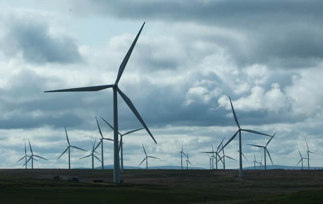 General view of Whitelee Windfarm in Scotland. PA.