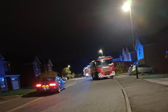 A house fire on Groathill Loan - one in a series of blazes in the area took place at around 3.30am on Saturday morning. Picture: Submitted