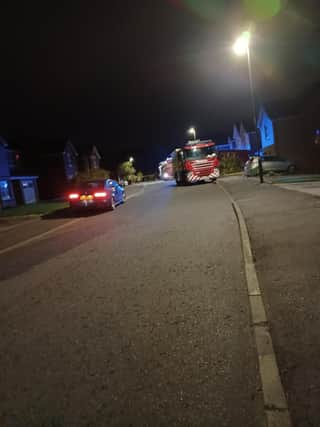 A house fire on Groathill Loan - one in a series of blazes in the area took place at around 3.30am on Saturday morning. Picture: Submitted