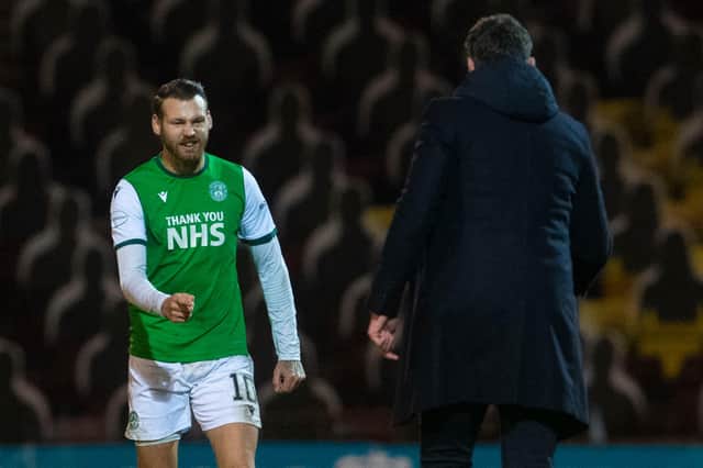 Hibs manager Jack Ross has been delighted with the form of Martin Boyle.