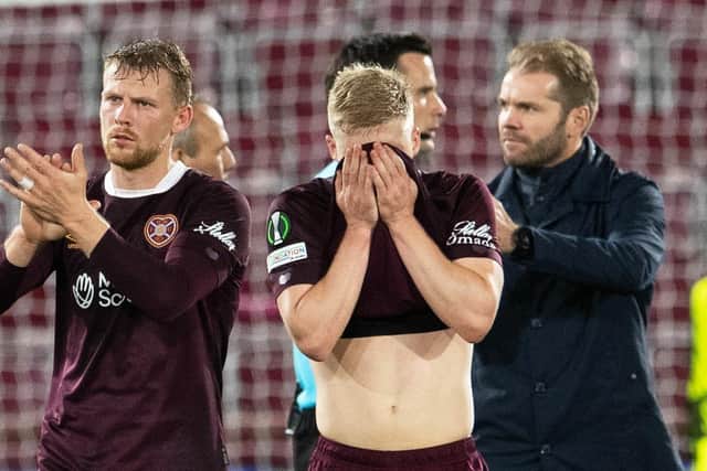 Hearts players are digesting a tough night in Europe against Fiorentina.