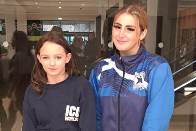 Ava Callander, 11 and Ellie Goldwyre, 18, will represent Scotland next year at the cheerleading world championships in America