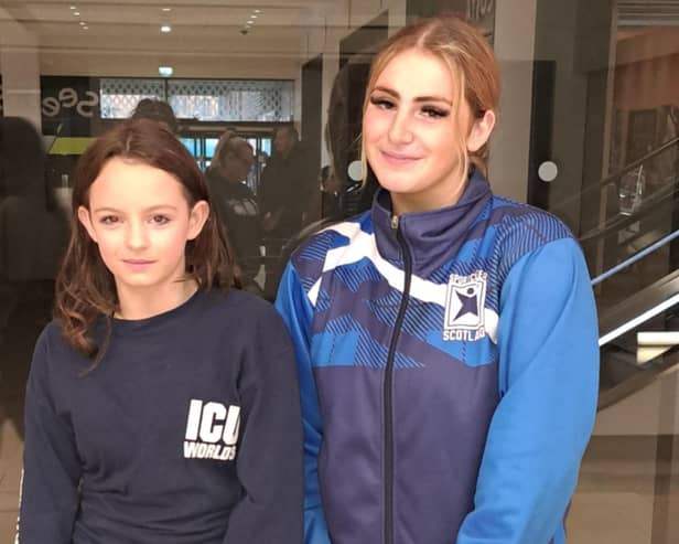 Ava Callander, 11 and Ellie Goldwyre, 18, will represent Scotland next year at the cheerleading world championships in America