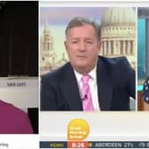 First minister Nicola Sturgeon and Piers Morgan on Good Morning Britain