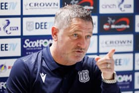 Dundee manager Tony Docherty faces Rangers on Sunday.