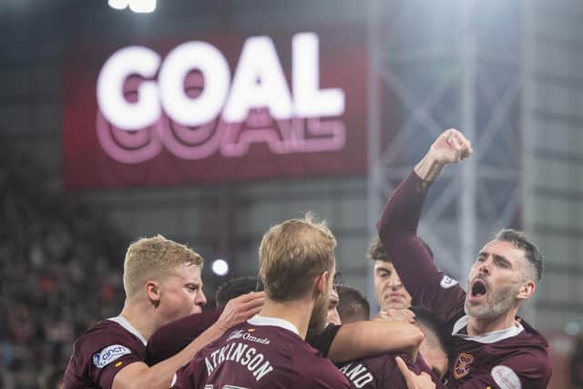 Hearts players hope to be celebrating more goals and points after the World Cup break.
